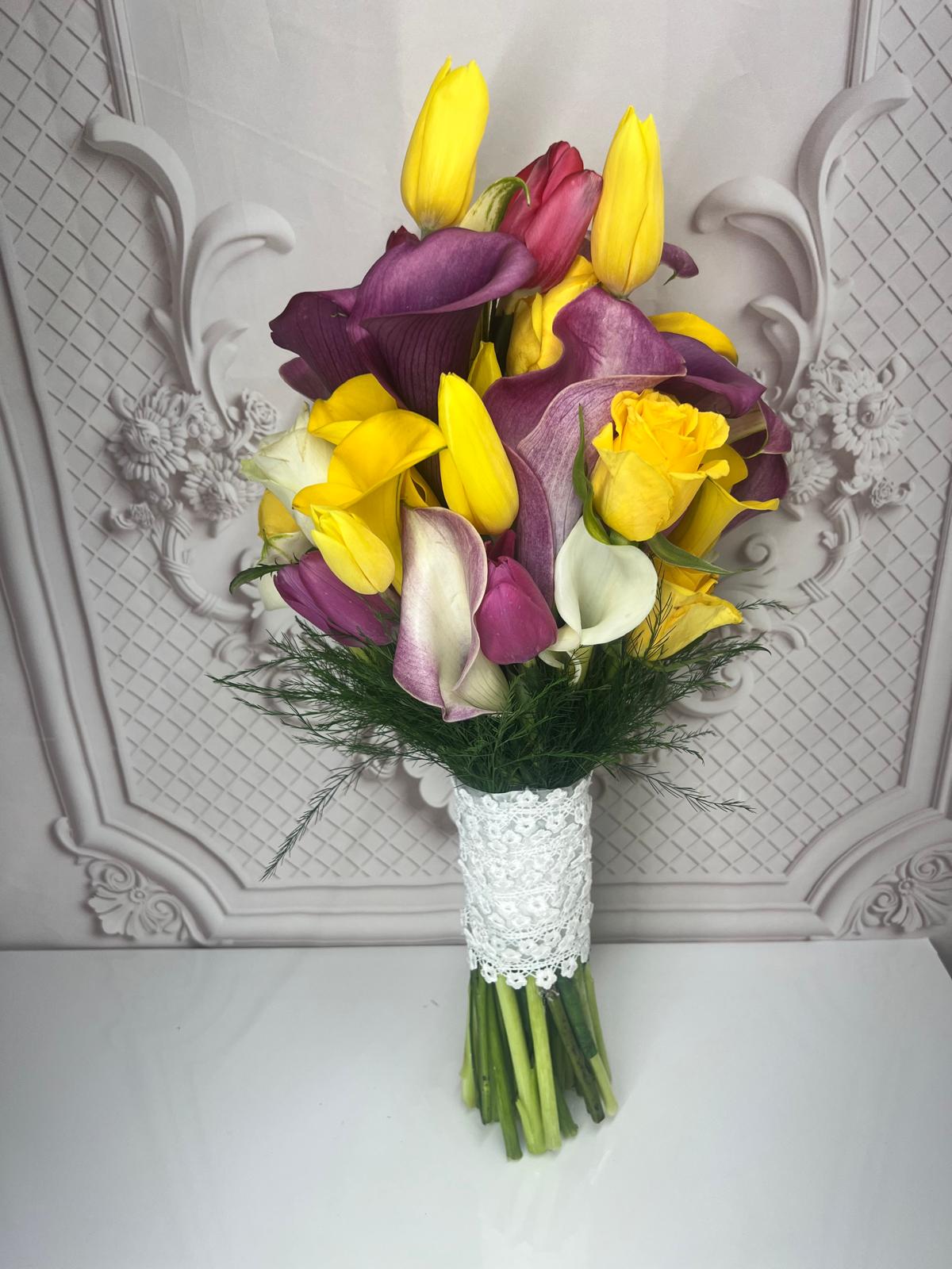 Tulips and Calla Lilies