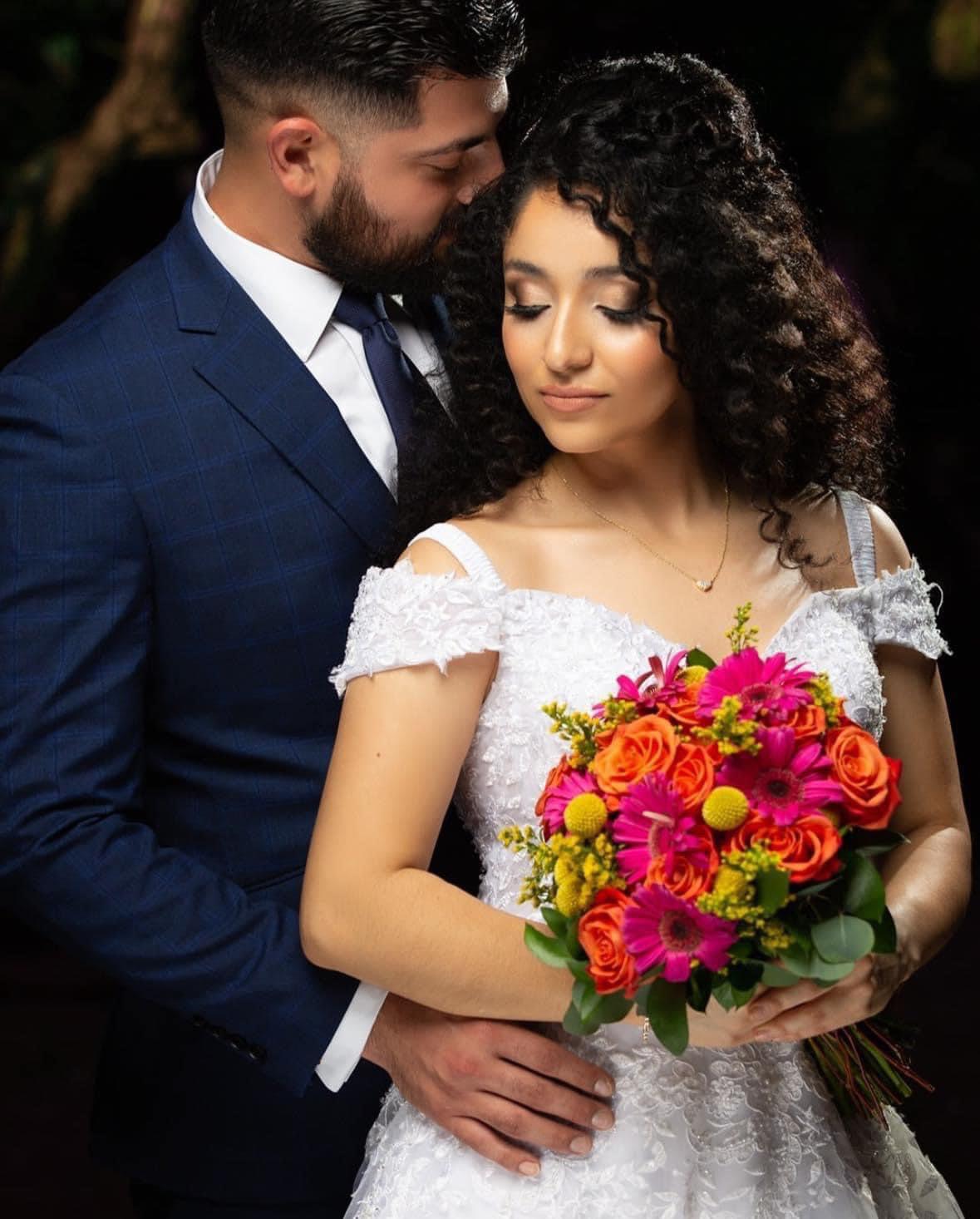 Couple with Bouquet